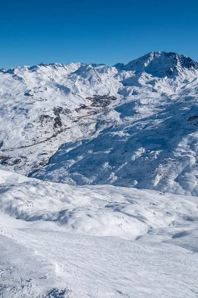 Bergketen Skigebied Trois Vallees Frankrijk Europa — Stockfoto