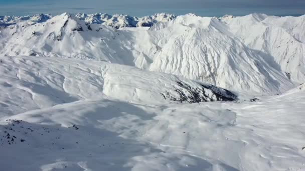 Aerial View Les Trois Vallees Valley France Europe — Vídeo de Stock
