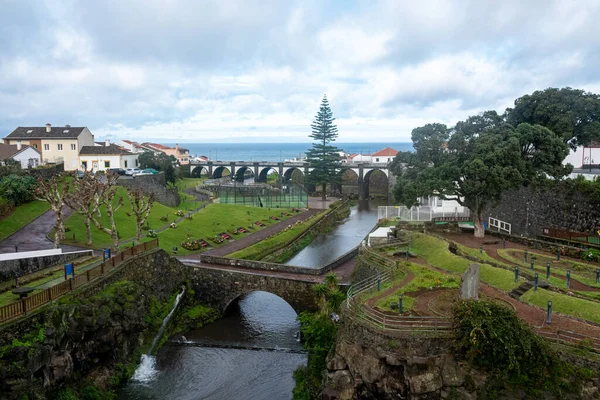 Ciudad Ribeira Grande Isla Sao Miguel Azores Portugal Europa — Foto de Stock