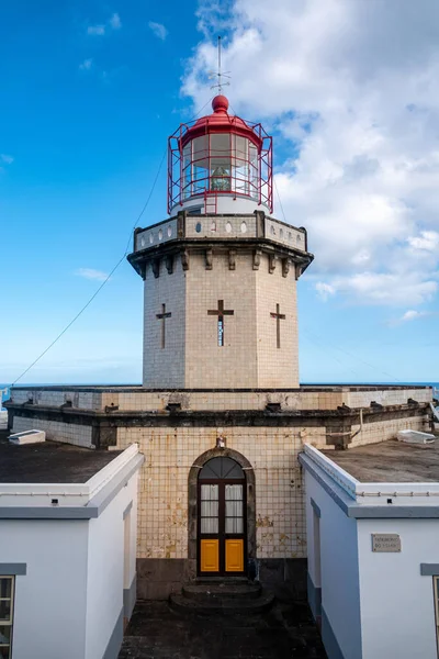 Farol Arnel Lighthouse Sao Miguel Island Azores Portugalsko — Stock fotografie