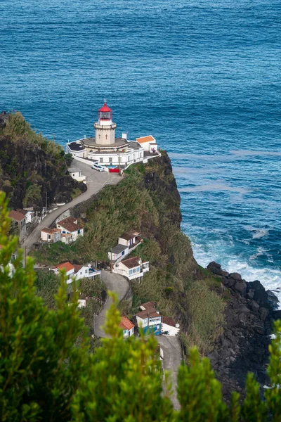 Farol Arnel Lighthouse Sao Miguel Island Azores Portugalsko — Stock fotografie