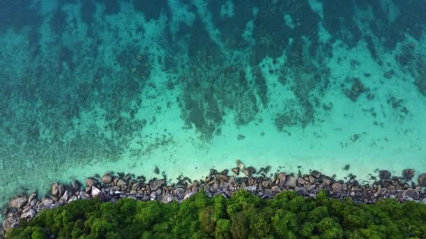 Asya Malezya Daki Tioman Adası Nın Havadan Görünüşü — Stok video
