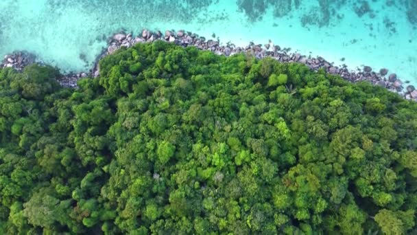 マレーシア アジアのティーマン島の航空眺望 — ストック動画