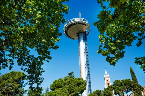 Faro Moncloa Transmission Tower Called Lighthouse Observation Deck Madrid Spain — Stock Photo, Image