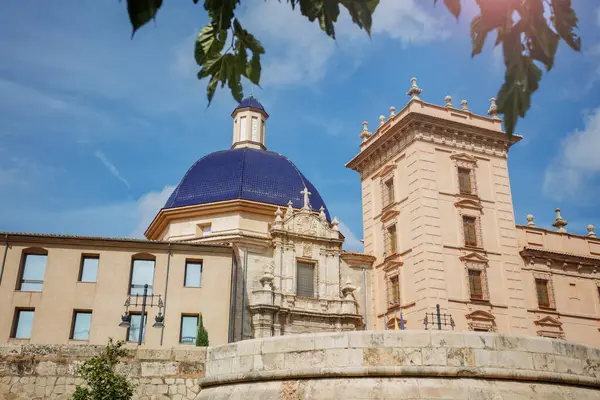 Güzel Kubbe Museu Güzellik Sanatları Valencia Yazları, alçak açılı çekim, İspanya, Avrupa