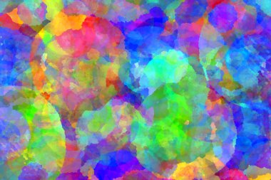 Soyut küresel renk karışımı kalıbının çizimi