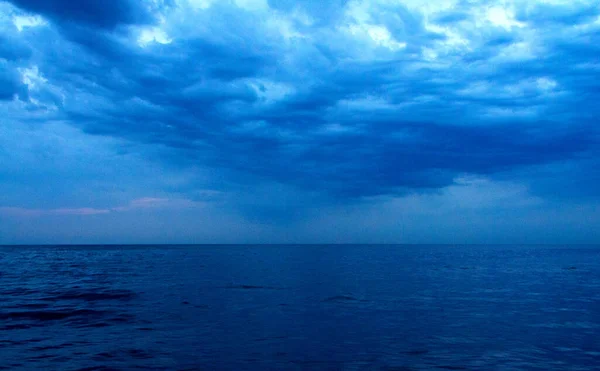 アドリア海の空と雲 海の夕日 — ストック写真