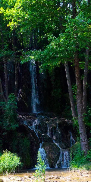 Aventúrate Mundo Mágico Cascadas Forestales Donde Arte Naturaleza Descubre Impresionantes —  Fotos de Stock