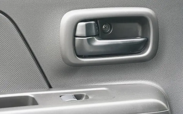Ручка Внутрішній Стороні Дверей Автомобіля Щоб Відкрити Двері Всередині Автомобіля — стокове фото