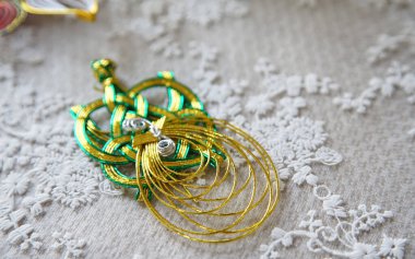  Güzel mizuhiki Japonya kutlamaları için bir hediye olarak sergilendi.                              