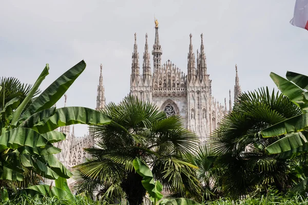 Vista Diurna Famosa Catedral Milão Duomo — Fotografia de Stock