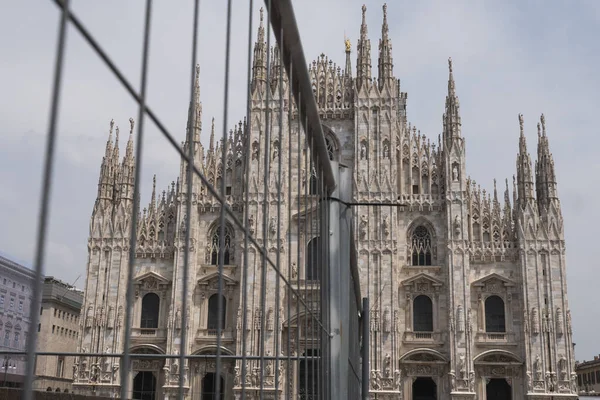 Vista Diurna Del Famoso Duomo Milano — Foto Stock