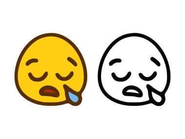 Beyaz arkaplanda izole edilmiş karalama tarzında termometre ile hasta duygu simgesi