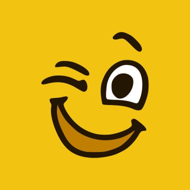 Cartoon face expressions. Doodle characters mouth and eyes illustration.