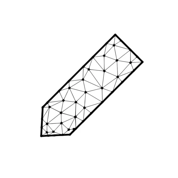 Багатокутна Піктограма Пера Ізольована Білому Тлі — стоковий вектор