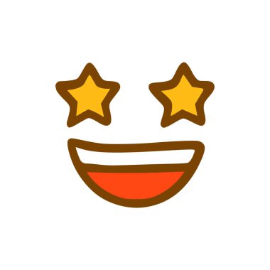 Yıldız Vuruşu karalama ikonu. Beyaz arkaplanda izole edilmiş elle çizilmiş duygu biçimi