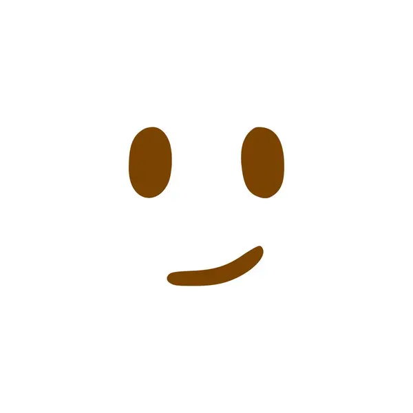 Χαμόγελο Εικονίδιο Σκίτσα Emoticon Στο Χέρι Στυλ Που Απομονώνονται Λευκό — Διανυσματικό Αρχείο