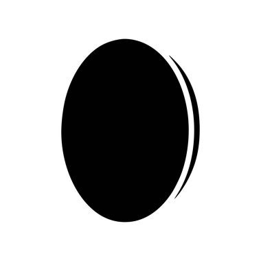 Beyaz arkaplanda izole edilmiş çember simgesi