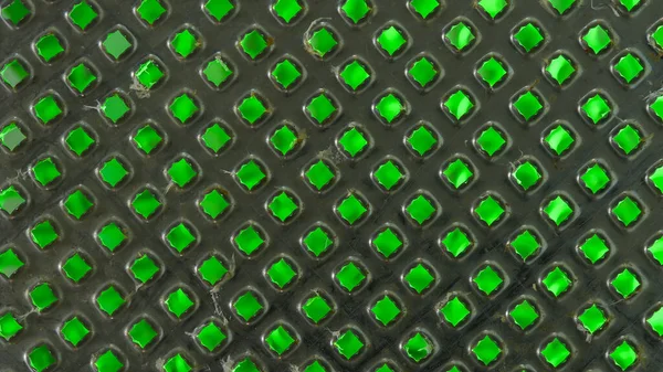 Abstrait Fond Métallique Taches Lumière Couleur Verte — Photo