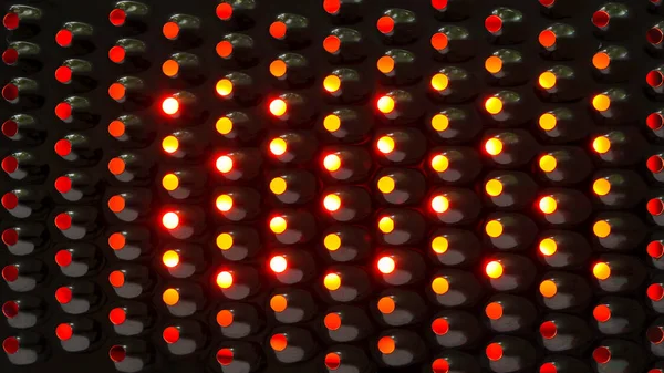 Abstrakter Metallischer Hintergrund Mit Roten Und Orangefarbenen Lichtern — Stockfoto