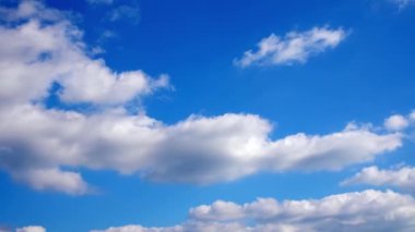 Clouds motion time lapse on blue sky in nice day