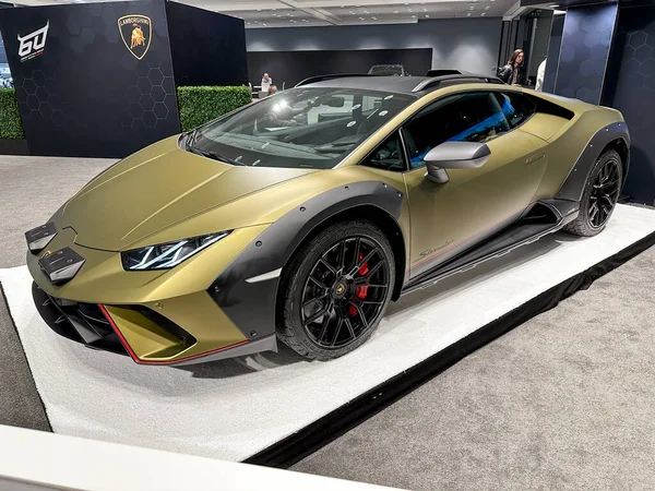 Nova Iorque Eua Abril 2023 Lamborghini Huracn Sterrato Mostrando New — Fotografia de Stock