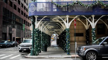 NEW YORK CITY, New York, ABD - 10 HAZİRAN 2024: Vanderbilt Bulvarı yakınlarındaki Grand Central Terminali