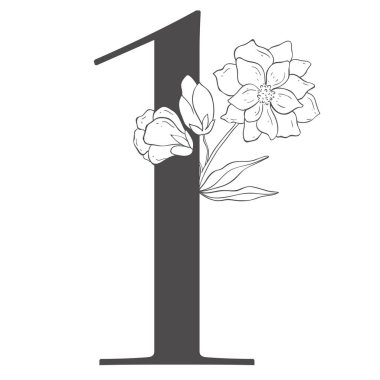 Kiraz dallı çiçek figürü. Düğün için Sakura Çiçek Numarası.