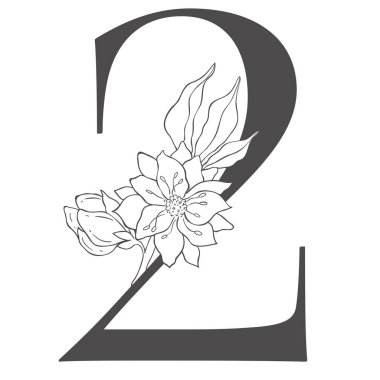 Kiraz dallı çiçek figürü. Düğün için Sakura Çiçek Numarası.