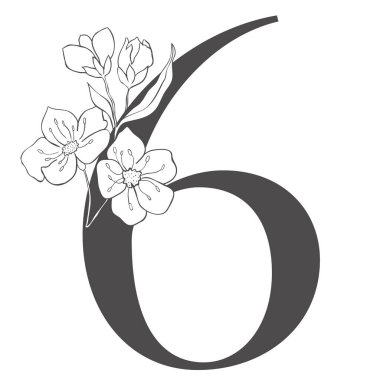 Kiraz dallı çiçek figürü. Düğün için Sakura Çiçek Numarası.