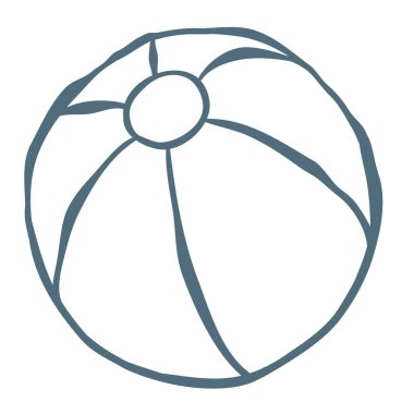 Top Vektörü Grafiğinin Çizgi Sanatı ResmiComment.