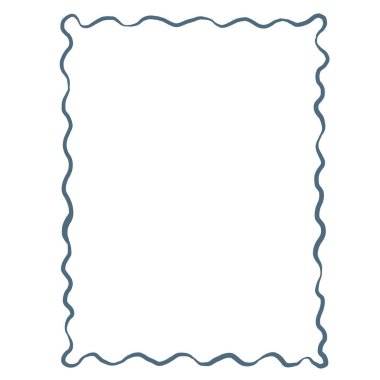 Çizgi Sanatı El Çizimi Çerçevesi. Vektör Grafiği.