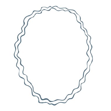 Çizgi Sanatı El Çizimi Çerçevesi. Vektör Grafiği.