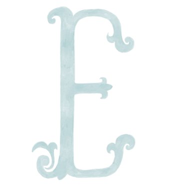 Eski Harf ve Monogram Resimlerinin Suluboya Çizimi