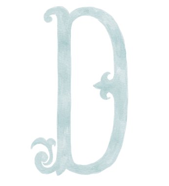 Eski Harf ve Monogram Resimlerinin Suluboya Çizimi