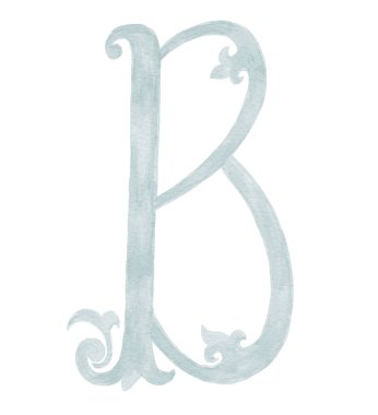 Eski Harf ve Monogram Resimlerinin Suluboya Çizimi