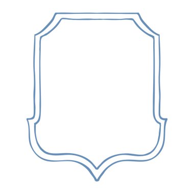 Basit Mavi Düğün Tepesi. Vektör İllüstrasyonu.