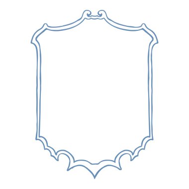 Basit Mavi Düğün Tepesi. Vektör İllüstrasyonu.