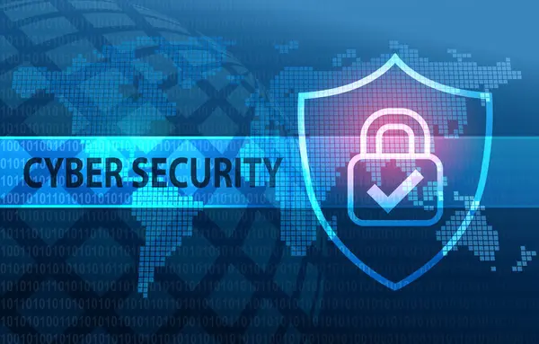 Cyber Security Data Privacy Network Protection Verification Concept Background — Fotografia de Stock