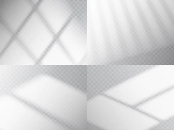 Sombra Sobreposição Transparente Janela Luz Vetorial Efeito Sombra Sombra Realista — Vetor de Stock