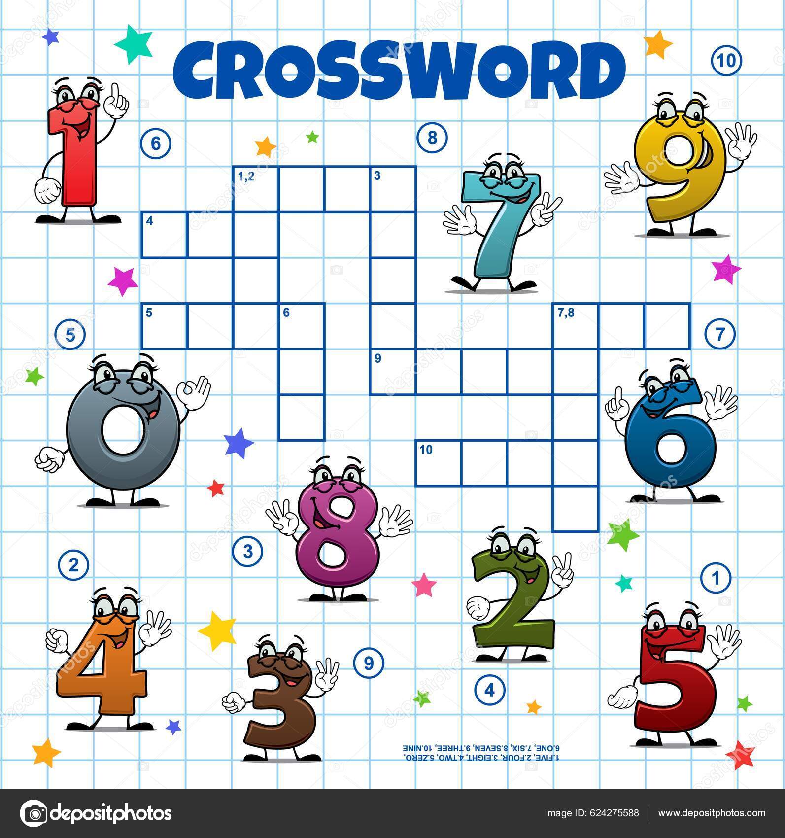 Números Cruzadas - Jogue números cruzadas online