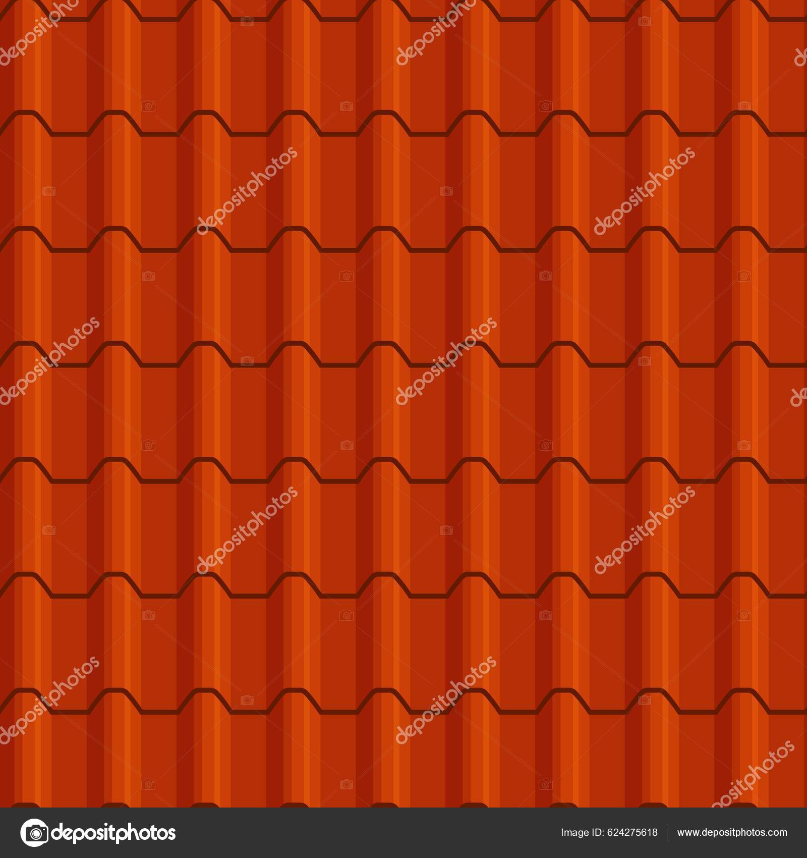 Orange Dachziegel Nahtlose Hintergrundmuster Vektor Dachabdeckung Textur  Dachziegel Aus Roter Stock-Vektorgrafik von ©Seamartini 624275618