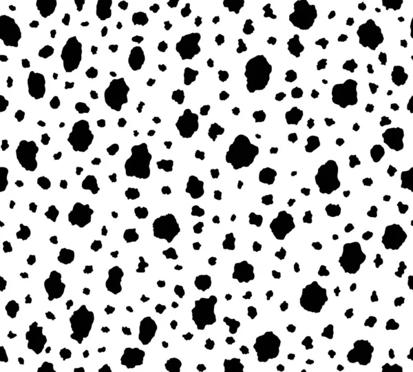 Dalmatiner Oder Kuh Nahtlose Muster Textile Fleckdruck Tapete Oder Stoff — Stockvektor