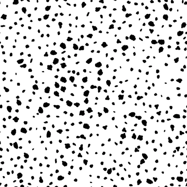 Dalmatinisches Nahtloses Muster Gefleckter Hintergrund Oder Tapete Textildruck Mit Tierfellmuster — Stockvektor