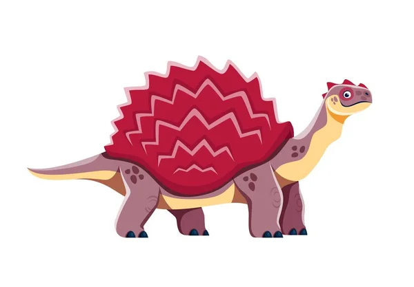 Cartoon Carbonemys Dinosaur Character Paleontology Lizard Isolated Ancient Wildlife Creature — Stock Vector