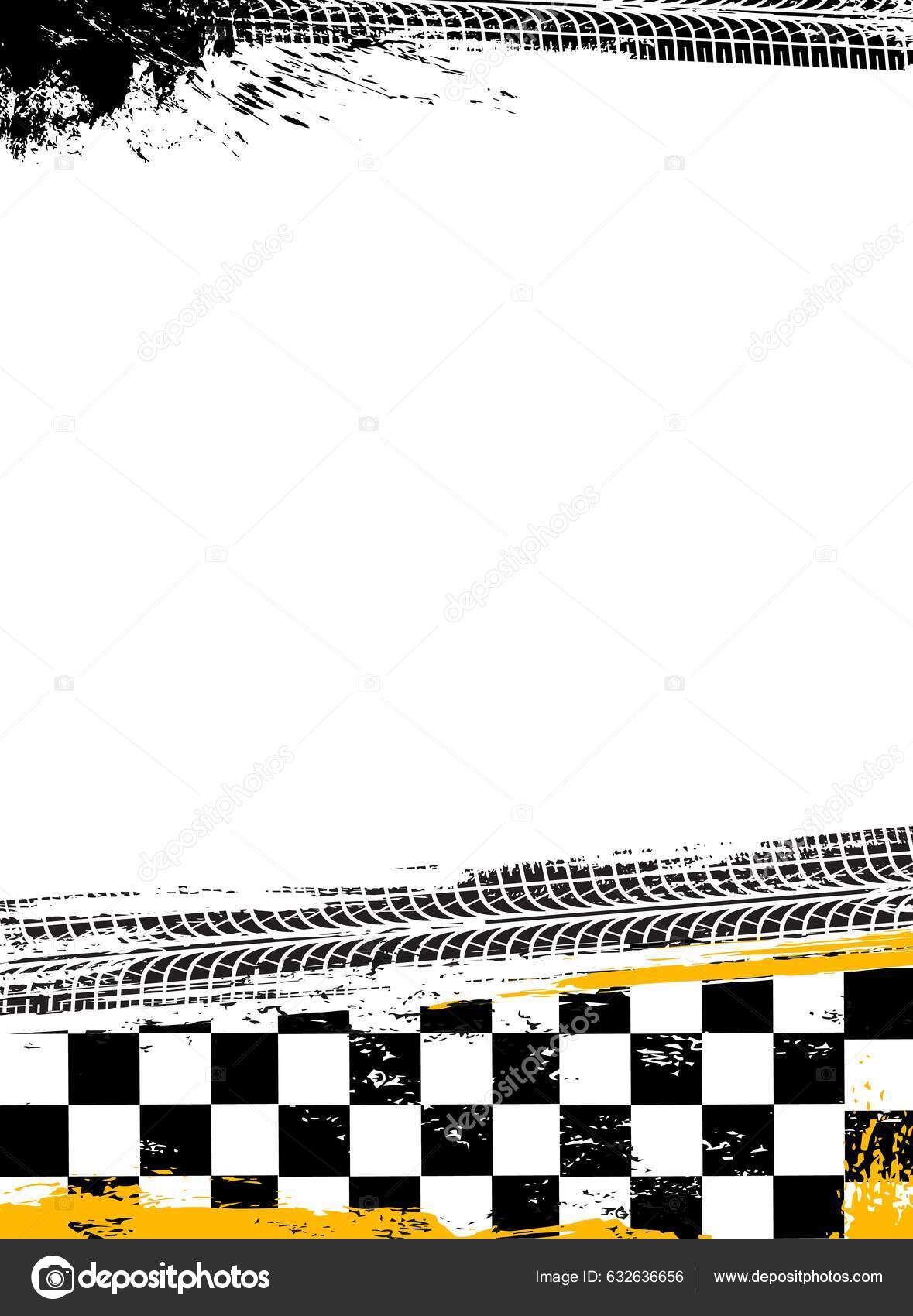 Motocicleta De Competência Amarela Na Trilha Do Motocross Fora Da