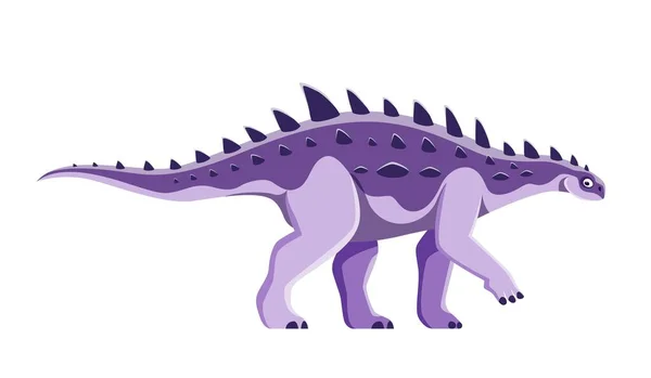 Cartoon Struthiosaurus Dinosaur Character Extinct Reptile Animal Prehistoric Lizard Mesozoic — Stock Vector