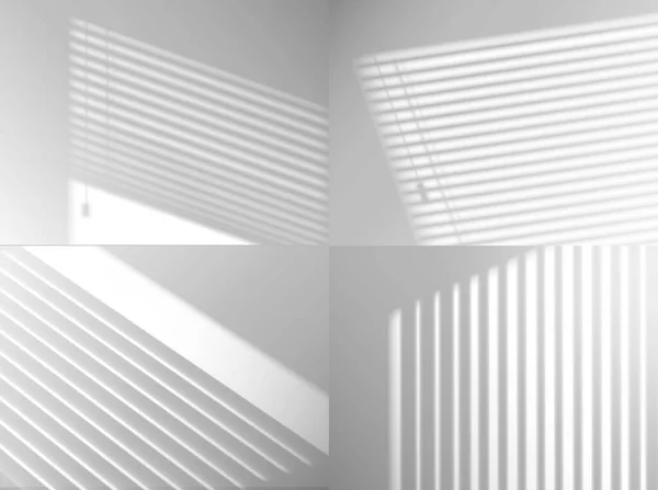 Blinds Window Shadow Light Overlay Background House Blinds Shadow Overshadow — Stock Vector