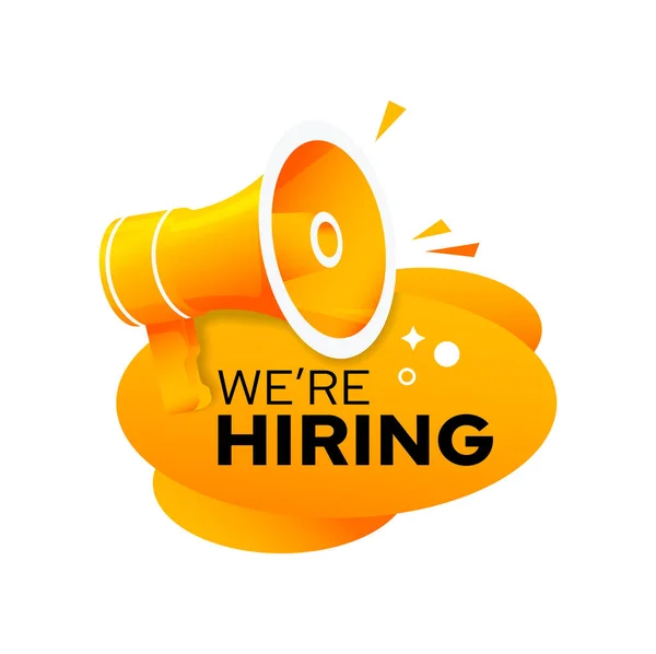 Hiring Job Offer Recruit Join Our Team Vector Icon Vacancy — Stock Vector