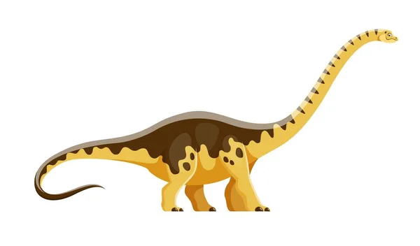 Cartoon Hypselosaurus Dinosaur Character Cretaceous Period Dinosaur Monster Comic Paleontology — Stockvector